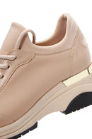 Kadın Bej Kalın Tabanlı Sneaker | Derimod Kadın Bej Kalın Tabanlı Sneaker | Derimod