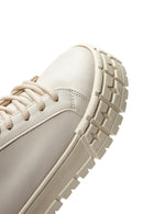 Kadın Bej Kalın Tabanlı Sneaker | Derimod Kadın Bej Kalın Tabanlı Sneaker | Derimod