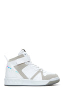 Women's White High Top Sneaker | Derimod Women's White High Top Sneaker | Derimod