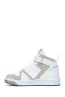 Women's White High Top Sneaker | Derimod Women's White High Top Sneaker | Derimod