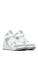 Women's White High Top Sneaker | Derimod Women's White High Top Sneaker | Derimod