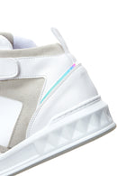 Women's White High Top Sneaker | Derimod Women's White High Top Sneaker | Derimod
