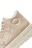 Kadın Bej Kalın Tabanlı Bilekli Sneaker | Derimod Kadın Bej Kalın Tabanlı Bilekli Sneaker | Derimod