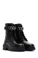 Women's Black Leather Boots | Derimod Women's Black Leather Boots | Derimod