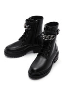 Women's Black Leather Boots | Derimod Women's Black Leather Boots | Derimod