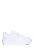 Women's White Thick Soled Sneaker | Derimod Women's White Thick Soled Sneaker | Derimod