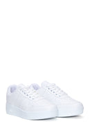 Women's White Thick Soled Sneaker | Derimod Women's White Thick Soled Sneaker | Derimod