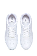 Women's White Thick Soled Sneaker | Derimod Women's White Thick Soled Sneaker | Derimod