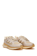 Women's Beige Thick Soled Sneaker | Derimod Women's Beige Thick Soled Sneaker | Derimod
