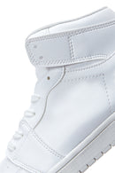 Women's White High Top Sneaker | Derimod Women's White High Top Sneaker | Derimod