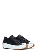 Women's Black Thick Soled Sneaker | Derimod Women's Black Thick Soled Sneaker | Derimod