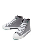 Women's Gray High Top Sneaker | Derimod Women's Gray High Top Sneaker | Derimod