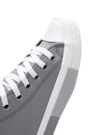 Women's Gray High Top Sneaker | Derimod Women's Gray High Top Sneaker | Derimod