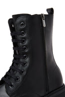 Women's Black Zippered Thick Soled Boots | Derimod Women's Black Zippered Thick Soled Boots | Derimod