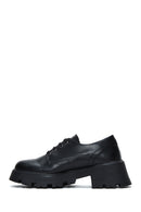 Women's Black Thick Soled Masculine Shoes | Derimod Women's Black Thick Soled Masculine Shoes | Derimod