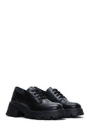 Women's Black Thick Soled Masculine Shoes | Derimod Women's Black Thick Soled Masculine Shoes | Derimod