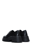 Women's Black Thick Soled Masculine Shoes | Derimod Women's Black Thick Soled Masculine Shoes | Derimod