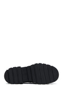 Women's Black Thick Soled Masculine Loafer | Derimod Women's Black Thick Soled Masculine Loafer | Derimod