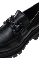 Women's Black Thick Soled Masculine Loafer | Derimod Women's Black Thick Soled Masculine Loafer | Derimod