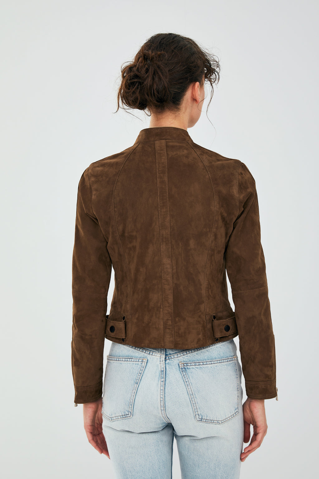 Laura Kadın Kahverengi Süet Deri Ceket