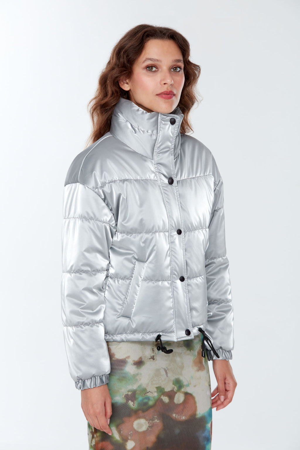 Oslo Kadın Gümüş Softwear Mont
