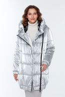 Helsinki Women's Gray Softwear Coat | Derimod Helsinki Women's Gray Softwear Coat | Derimod