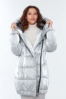 Helsinki Women's Gray Softwear Coat | Derimod Helsinki Women's Gray Softwear Coat | Derimod
