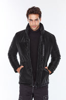 Berlin Men's Black Softwear Coat | Derimod Berlin Men's Black Softwear Coat | Derimod