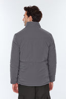 Berlin Men's Gray Softwear Coat | Derimod Berlin Men's Gray Softwear Coat | Derimod