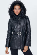 Angela Women's Leather Jacket | Derimod Angela Women's Leather Jacket | Derimod