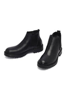 Male Black Leather Casual Chelsea Boots | Derimod Male Black Leather Casual Chelsea Boots | Derimod