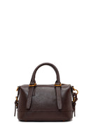 Woman Brown Long-Strap Mini Shoulder Bag | Derimod Woman Brown Long-Strap Mini Shoulder Bag | Derimod