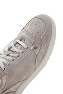 Women's Beige Suede Leather Sneaker | Derimod Women's Beige Suede Leather Sneaker | Derimod