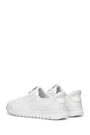 Geox Men White U Flextrıde Plus Lace-up Leather Sneaker | Derimod Geox Men White U Flextrıde Plus Lace-up Leather Sneaker | Derimod