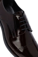 Men's Burgundy Lace-Up Leather Classic Shoes | Derimod Men's Burgundy Lace-Up Leather Classic Shoes | Derimod