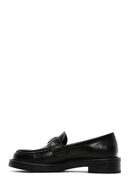 Kadın Siyah Deri Maskülen Casual Loafer | Derimod Kadın Siyah Deri Maskülen Casual Loafer | Derimod