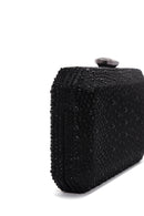 Women's Black Stone Portfolio Bag | Derimod Women's Black Stone Portfolio Bag | Derimod