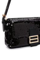 Women's Black Sequin Shoulder Bag | Derimod Women's Black Sequin Shoulder Bag | Derimod
