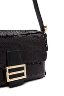 Women's Black Sequin Shoulder Bag | Derimod Women's Black Sequin Shoulder Bag | Derimod