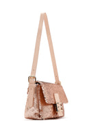 Women's Pink Sequin Shoulder Bag | Derimod Women's Pink Sequin Shoulder Bag | Derimod