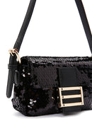 Women's Black Sequin Shoulder Bag | Derimod Women's Black Sequin Shoulder Bag | Derimod