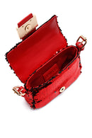 Women's Red Sequin Shoulder Bag | Derimod Women's Red Sequin Shoulder Bag | Derimod