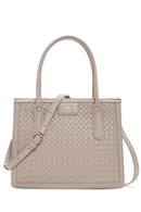 Women's Beige Knitted Shoulder Bag | Derimod Women's Beige Knitted Shoulder Bag | Derimod