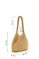 Women's Gold Stone Handbag | Derimod Women's Gold Stone Handbag | Derimod