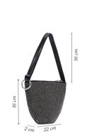 Women's Black Stone Handbag | Derimod Women's Black Stone Handbag | Derimod