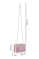 Women's Pink Stone Handbag | Derimod Women's Pink Stone Handbag | Derimod