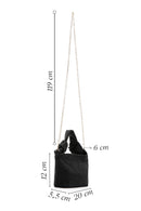 Women's Black Stone Handbag | Derimod Women's Black Stone Handbag | Derimod