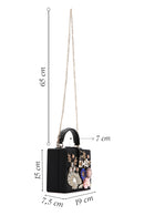 Women's Black Stone Handbag | Derimod Women's Black Stone Handbag | Derimod