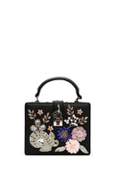 Women's Black Stone Handbag | Derimod Women's Black Stone Handbag | Derimod