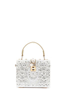 Women's White Stone Handbag | Derimod Women's White Stone Handbag | Derimod